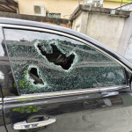 毒駕拒捕衝撞所長致雙腳骨折，溪湖警鳴槍破窗強勢逮捕。圖／彰化縣警局提供