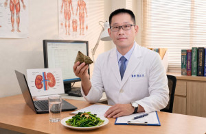 嘉基腎臟內科醫師顏正杰提出吃粽子四大飲食原則／嘉基提供