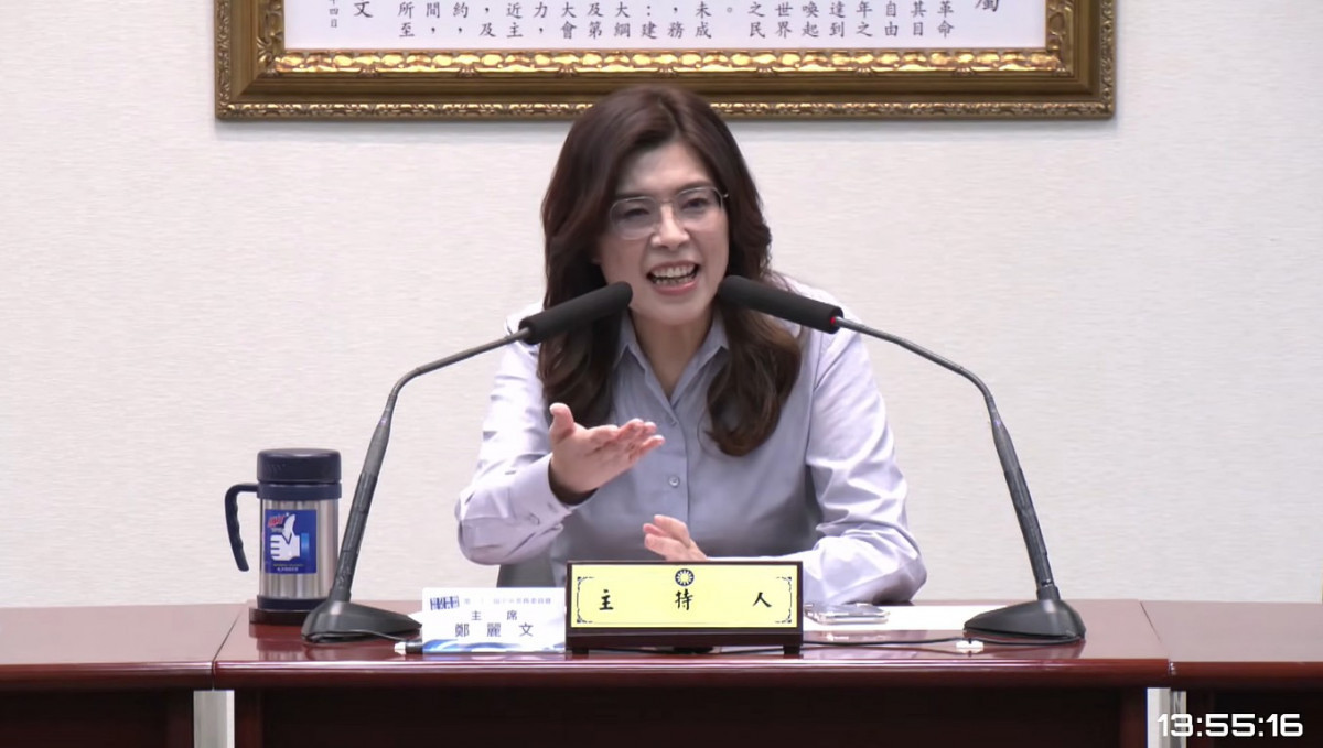 中國國民黨黨主席鄭麗文。（圖／翻攝自YouTube帳號中國國民黨KMTV直播）