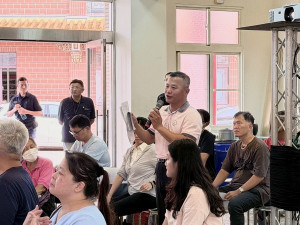 嘉義市政府昨日在嘉義市奉天宮活動中心舉行「嘉北車站周邊地區區段徵收都市計畫變更案」公開展覽前座談會／嘉義市府提供
