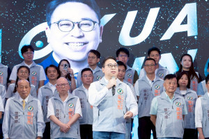 民進黨桃園市長候選人黃世杰，正式公開發表「心桃園 動起來」競選主視覺。