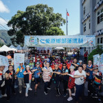 仁愛原鄉部落環騎出發前大合照。（縣府提供）