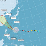 強颱巴威預估週五(7/10)晚間至週六(7/11)白天將是風雨影響最為明顯的時段／嘉義縣府提供