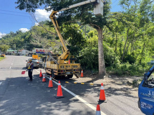 針對強颱巴威來襲，台電嘉義區營業處已全面啟動超前部署，積極展開各項防颱先期準備工作／台電嘉義區處提供