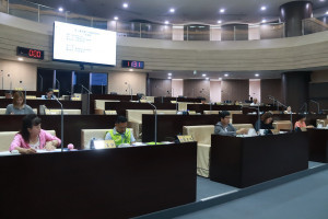 縣議會臨時會閉會。（記者扶小萍攝）
