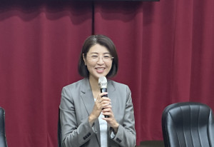 許淑華強調持續努力縣政工作。（記者扶小萍攝）