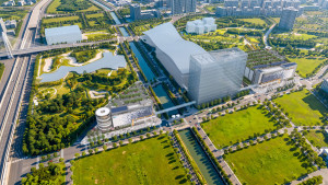 台中國際會展中心東西側展館完工示意圖