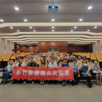 大腸癌病友會以「運動」為主題，鼓勵病友透過規律運動提升體能。