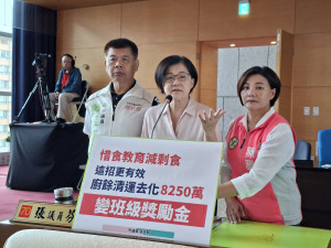 張芬郁議員促教育局用更積極方式助學校午餐降廚餘量。