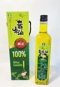 南投縣農會苦茶油也傳苯駢芘超標急追下游廠。（衛生局提供）