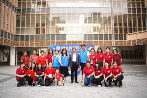 縣長楊文科與工務處、教育局等單位，前往文興國小視察。