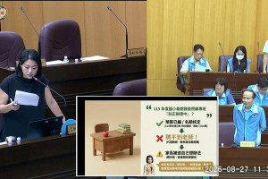 關切桃園開學教育民生，桃園市議員張碩芳要求教育局落實各項把關機制。