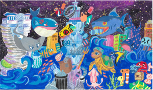 第八屆「海洋童樂繪」第二名作品。