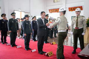 嘉義縣政府今（3）日在軍人忠靈祠隆重舉行國軍秋祭國殤祭祀典禮／縣府提供