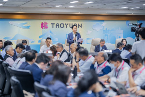 張善政主持市政會議，會中通過「116年度桃園市總預算案暨附屬單位預算及綜計表」。