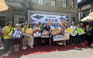 南投武德市集二階段開幕。（記者扶小萍攝）