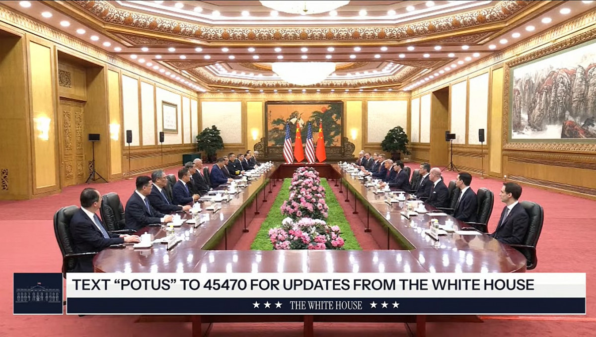 美國總統川普2026年5月訪問中國，14日與中國國家主席習近平進行「川習會」會談。（圖／資料照片，圖源：翻攝自YouTube頻道The White House直播）