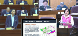 周玉琴議員關切「幼獅青年創業園區」經發局長張誠答詢。