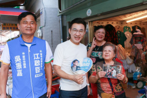 86歲阿嬤期盼江啟臣更上一層樓當選臺中市長。
