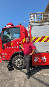陳昌鈐加入寶山義消行列35年，對地方懷著深切的情感。
