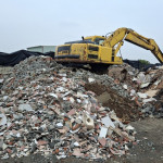 嘉義縣近期陸續查獲非法棄置廢棄物案件，現場多為土木、營建工程產生的混合廢棄物／嘉義縣府提供