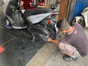 平日維護機車做好健檢至為重要。（南投監理站提供）