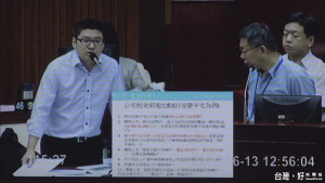 國民黨議員徐弘庭質詢台北市長柯文哲。（圖／資料照片）