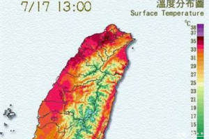 大台北地區熱翻天！（圖／取自中央氣象局）