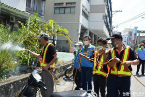 員林市登革熱防治消毒　張錦昆籲民眾一起動起來