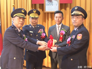 竹市高階警官異動 市長主持交接典禮