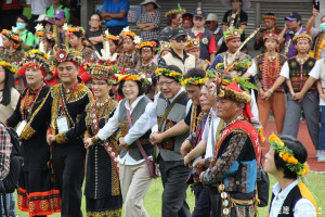 參加三地門收穫祭　小英：扭轉台灣社會對原住民的認識