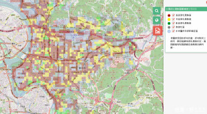 （圖／台北市土壤液化潛勢圖查詢網址（http://soil.taipei））