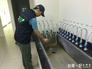 梅姬颱風過境，環保局加強飲用水安全把關。 