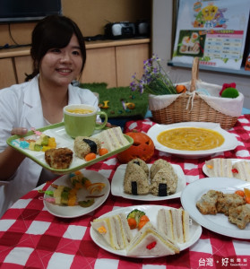 臺中榮總醫院營養師蔡岱蓉建議幼兒飲食菜單。