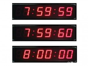 國際地球自轉組織為校準「世界協調時」與「世界時」的時間誤差，會在台灣時間2017年1月1日7時59分59秒加上閏秒1秒，所以7時59分會有第60秒，下一秒才會跨進8時00分00秒。（圖／國家時間與頻率標準實驗室）