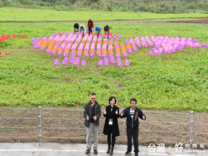 大里花海情人節即將展開。林重鎣攝