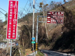 和平警分局為因應武陵櫻花季的賞櫻人車潮，啟動四大交通疏運措施，籲請賞花遊客配合。（記者黃玉鼎攝）