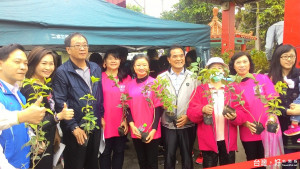 為響應植樹愛地球　二水鄉公所八堡圳河種植花旗木及桂花