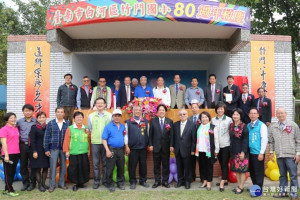 白河竹門80周年校慶，市長賴清德到場祝賀。