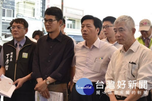 雲林縣副縣長丁彥哲及立委劉建國陪同交通部長賀陳旦與立院交通委員會考察縣內多項前瞻基礎建設計畫。（記者陳昭宗翻攝）