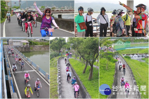 「和風左岸輕騎」一路運動賞美景。（圖／記者陳木隆攝）.docx