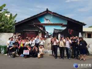 嘉義縣環保局領縣市層級輔導會議人員訪視新港文教基金會及民雄鄉菁埔社區