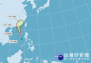 「莫柏」颱風生成　外圍的水氣影響中南部　氣象局：不直接影響台灣（圖／中央氣象局提供）