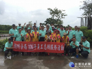 林後四林平地森林園區健走及「愛地球 減（撿）垃圾」活動（圖／屏東縣政府警察局提供）