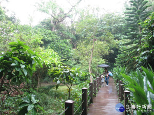 富陽自然生態公園獨特美景吸引民眾參訪（圖／台北市政府工務局提供）
