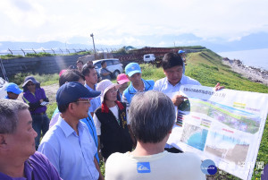 爭取經費整治垃圾掩埋場邊坡 環保署委員踏勘現場（圖／花蓮市公所提供）