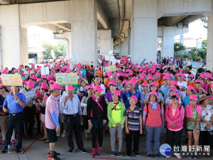 全民樂活齊步走   1200人參加場面熱鬧