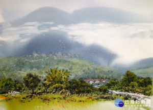 黃芳謙老師展出之作品-縹渺神仙雲霧窗。