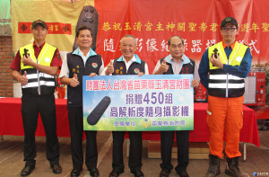 減少救護救災爭議　玉清宮捐贈消防局隨身密錄器