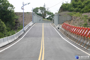 楠西區南186線危險路段改善工程完成。(圖/台南市政府提供)